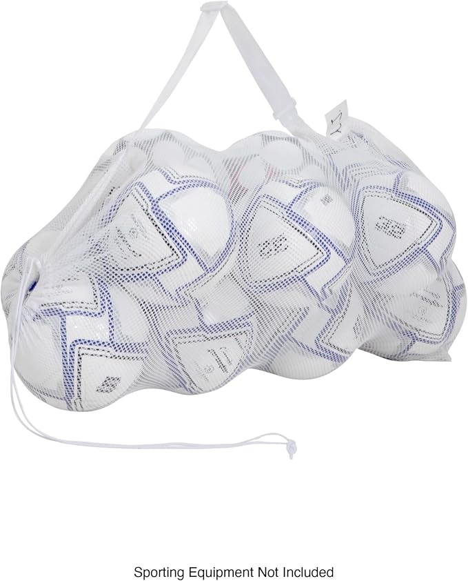 Champion Sports Mesh Equipment Bag – Heavy-Duty Nylon Drawstring Bag - Image 4