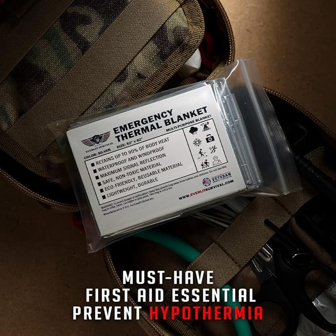 EVERLIT Survival Emergency Mylar Thermal Blankets -Space Blanket Survival kit - Image 5
