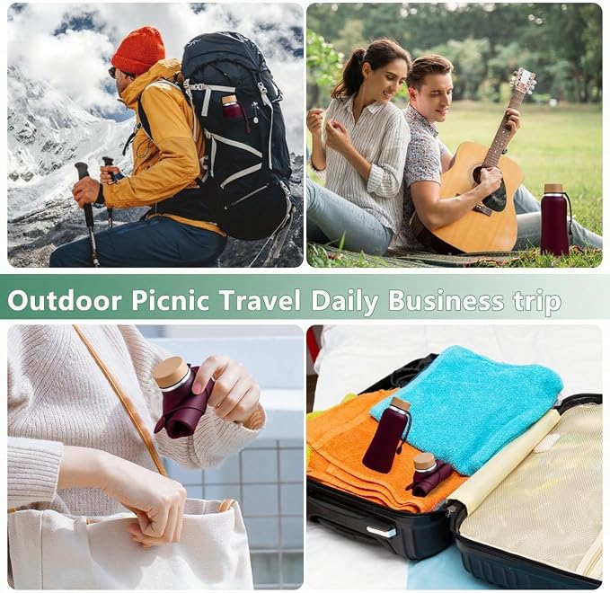 Collapsible Water Bottles, Leak Proof, Reuseable BPA Free Silicone Foldable - Image 7