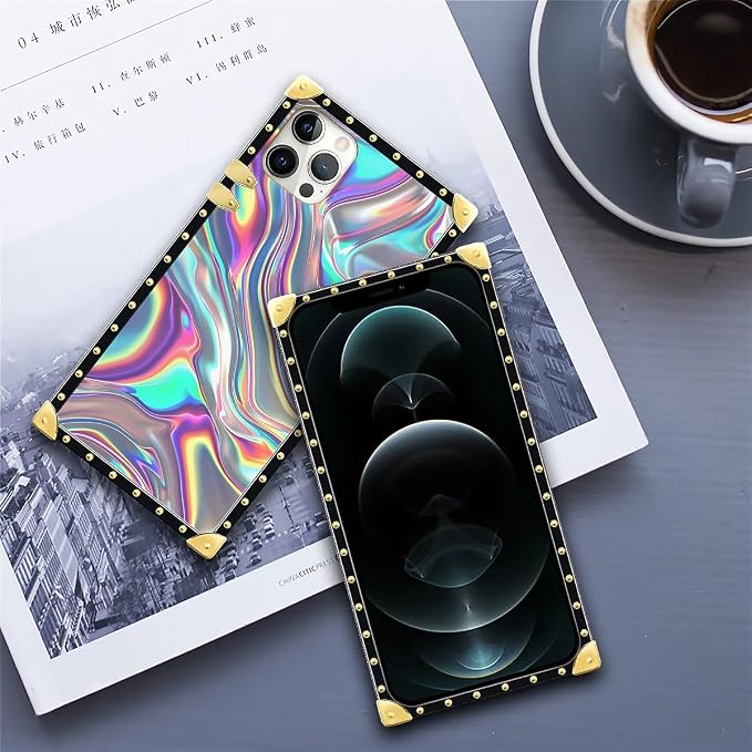 Compatible with iPhone 11 Pro Max Case, Holographic Abstract Iridescent - Image 6