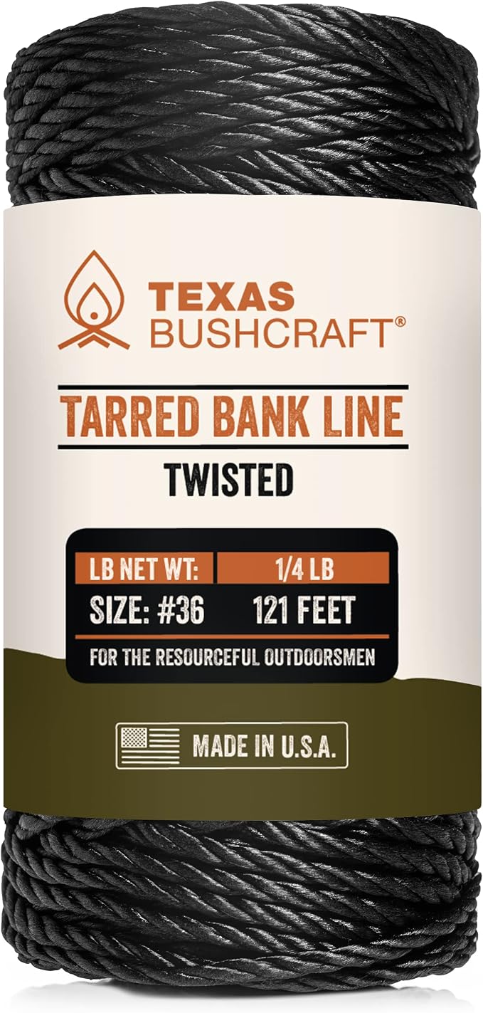 Texas Bushcraft Tarred Bank Line Twine by TexasBushcraft