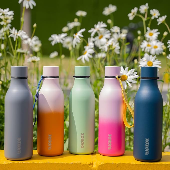 BJPKPK Insulated Water Bottles, 18 oz Stainless Steel Metal Water Bottle - Image 6