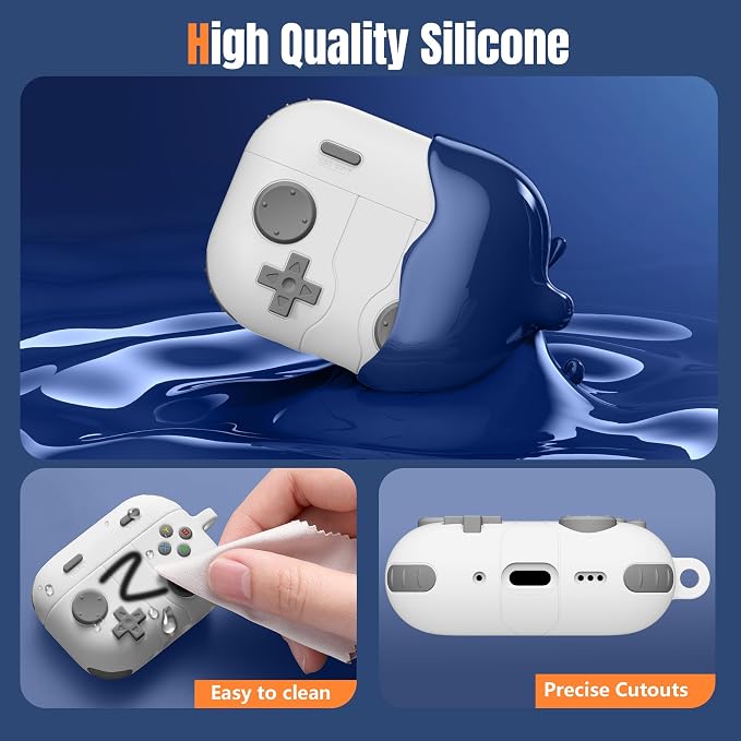 Getino Game Case for AirPods Pro 3 Case 2025, Shockproof Silicone Cover for - Image 4