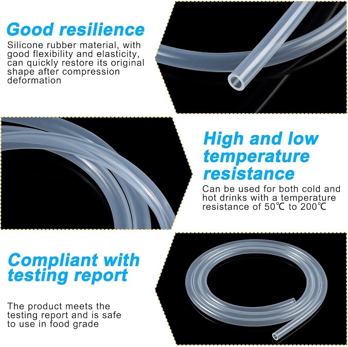 Pangda 3 Pcs Hydraulics Reservoir Hose Replacement Hydration Non Kinking Drink - Image 3