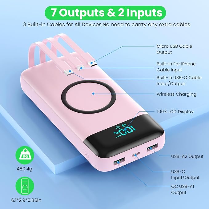YHO Wireless Portable Charger 40800mAh - Image 5