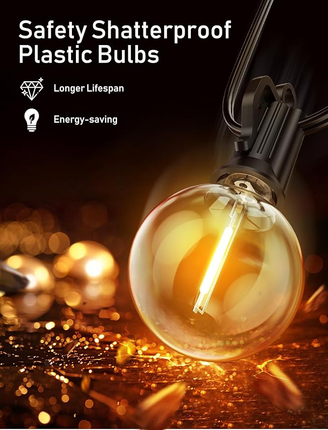 Brightown (2 Pack Outdoor String Lights - Image 6