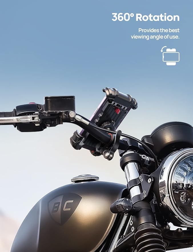 Lamicall Bike Phone Holder, Motorcycle Phone Mount - Image 3