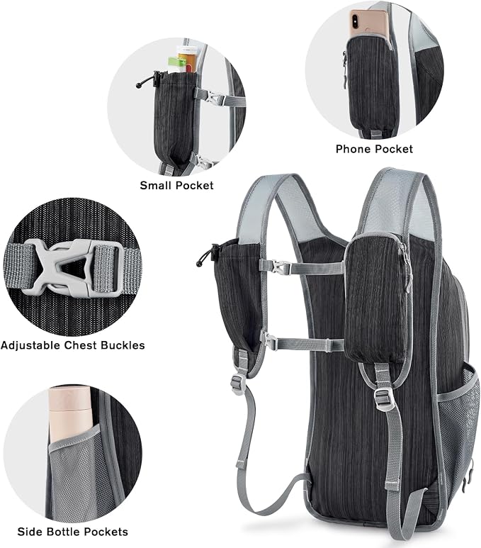 G4Free 15L Hiking Daypack Lightweight Travel Backpack Packable Outdoor Casual - Image 3