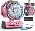 Dual Head Portable Rechargeable Fan 20000mAh Battery Powered Camping Fan by OnlyNewforYourLife