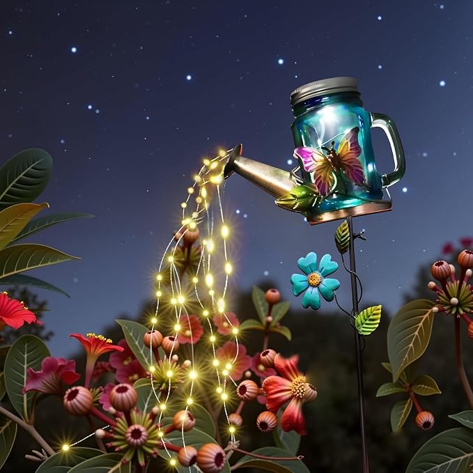 SRNPMIU Solar Watering Can Light, Yard Outdoor Decor Lights, IP65 Waterproof - Image 4