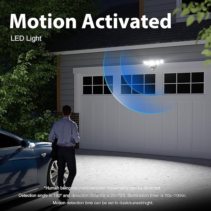Onforu 150W 15000LM LED Security Lights Motion Sensor Outdoor, Dusk to Dawn - Image 5