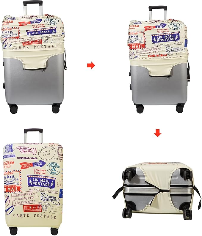 WUJIAONIAO Travel Luggage Cover Baggage Suitcase Cover Protector Skins 18-32 - Image 4