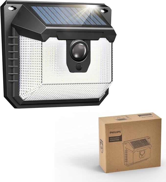 Philips Solar Lights Motion Sensor Outdoor, 120 LEDs Solar Powered Security by PhilipsLightingLED