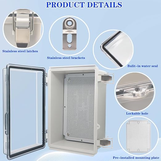 Outdoor Waterproof Electrical Box Junction Box Weatherproof IP67 ABS Plastic - Image 2