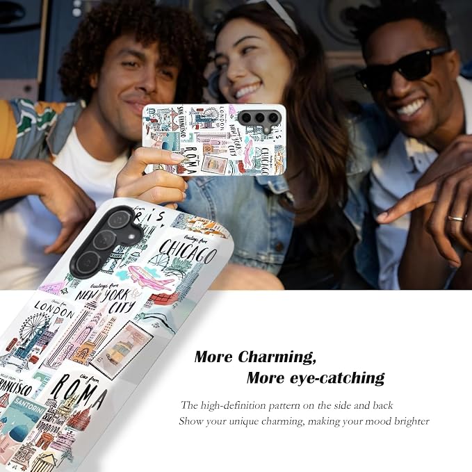 Compatible for Samsung Galaxy A56 5G Case, Dual Layer Heavy Duty 2 in 1 - Image 4