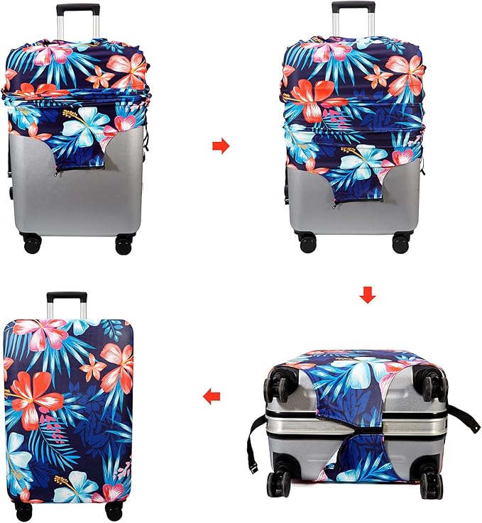 WUJIAONIAO Travel Luggage Cover Baggage Suitcase Cover Protector Skins 18-32 - Image 4