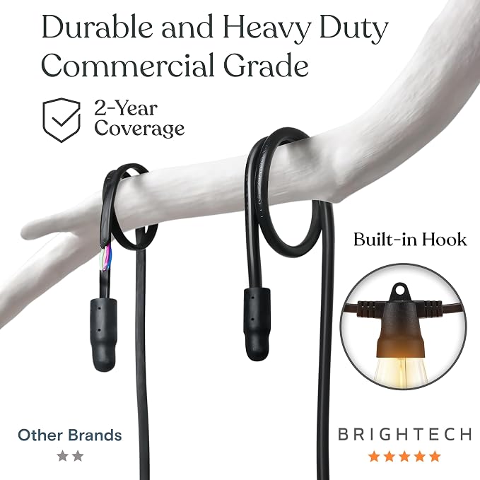 Brightech Ambience Pro Super Bright Solar - 27Ft Remote Control Outdoor String - Image 3