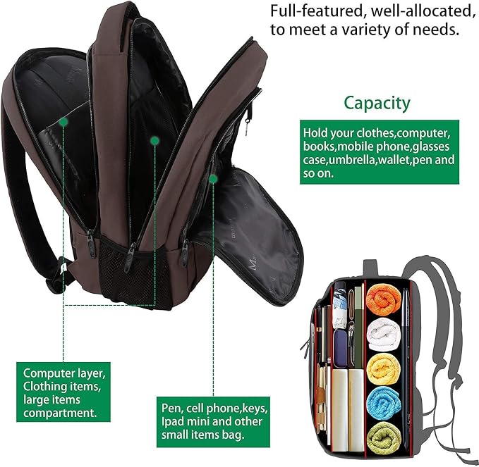 MATEIN 15.6 in Laptop Backpack, School Backpack - Image 9