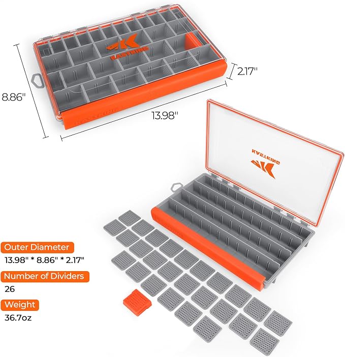 KastKing HyperSeal Waterproof Tackle Box, Waterproof 3600 and 3700 Tackle Trays - Image 6