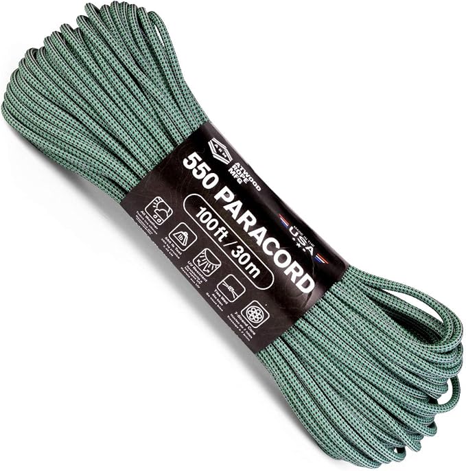 Atwood Rope MFG Color Changing 550 Paracord 100 Feet 7-Strand Core Nylon by AtwoodRopeMFG