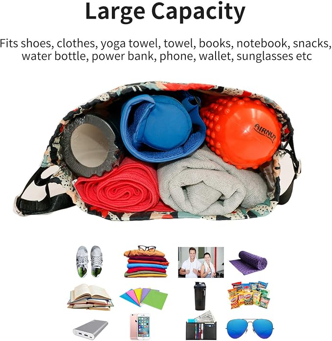 Waterproof Drawstring Bag, Gym Bag Sackpack Sports Beach Backpack - Image 6