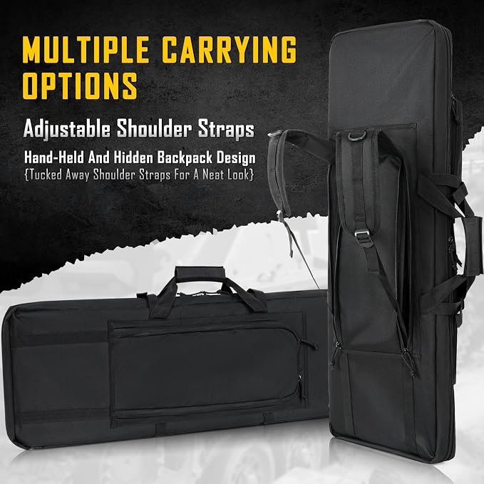 DULCE DOM 32/36/42/48/52 inch Double Rifle Case Soft Gun Bag - Image 7