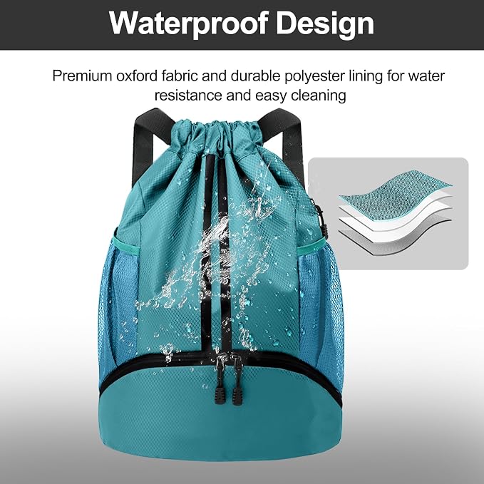 Hoedia Sports Drawstring Backpack - Image 8