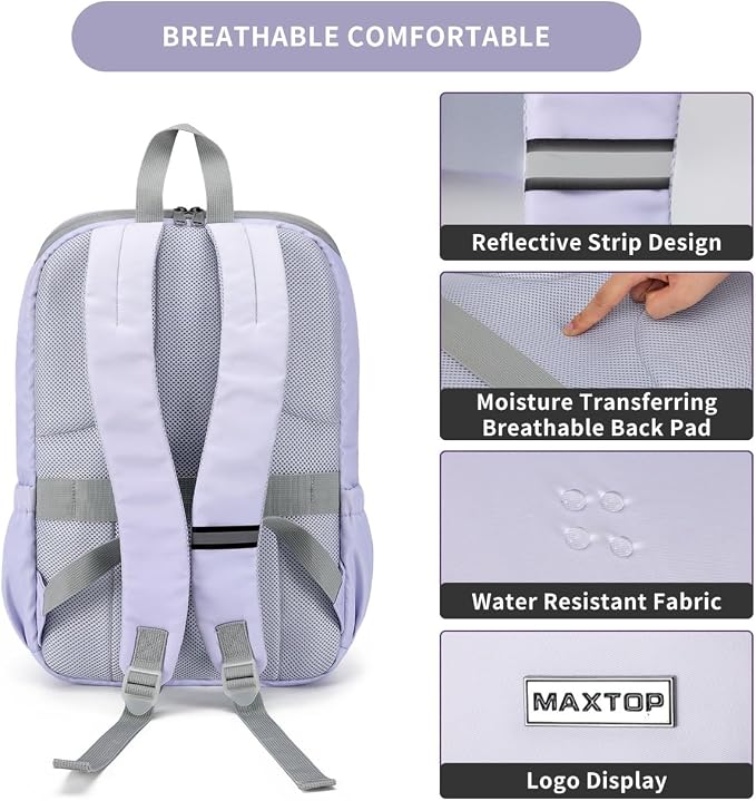 MAXTOP Deep Storage Laptop Backpack Business Anti-theft Backpacks College - Image 4