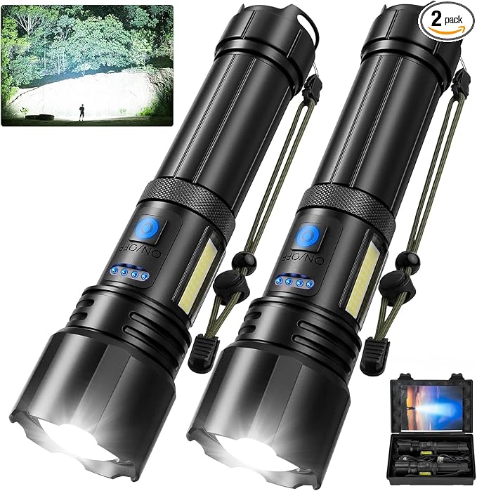 Flashlight Rechargeable Flashlights High Lumens, 000 LM Bright LED Flashlight by Sigoobal