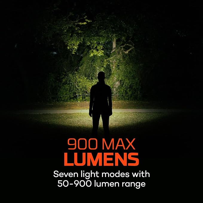 NEBO MYCRO 900+ Headlamp | USB-C Rechargeable 900 Lumen Headlamp, 7 Light Modes - Image 2