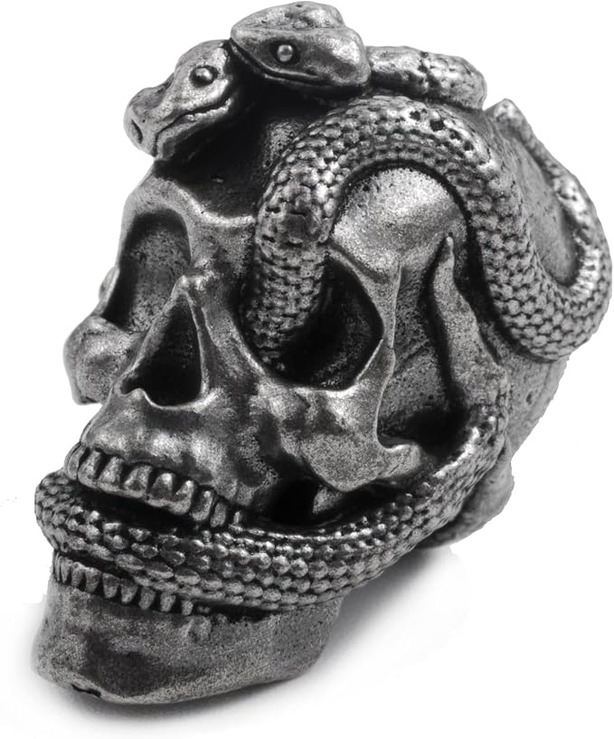 Skull Paracord Bead, 0.75x0.56x0.78 inches, - Image 4