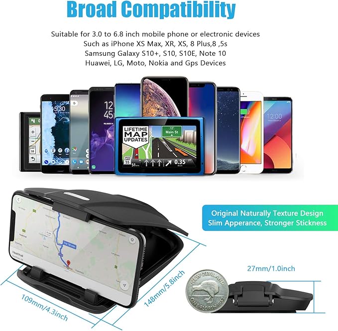 WixGear GPS Holder for Car, GPS Dash Mount for Garmin, Nuvi Drive Dezl - Image 3