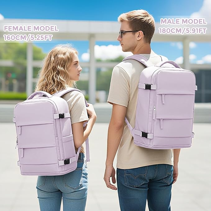 coowoz Large Travel Backpack For Women Men, Carry On Backpack, Hiking Backpack - Image 4