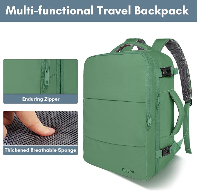 Taygeer Travel Backpack for Women Men, 40L Airline Approved Carry On Backpack - Image 8