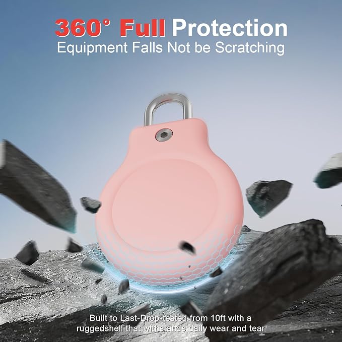 for AirTag Holder with 304 U-Shaped Lock, 4 Pack IPX8 Waterproof PC Hard Case - Image 4
