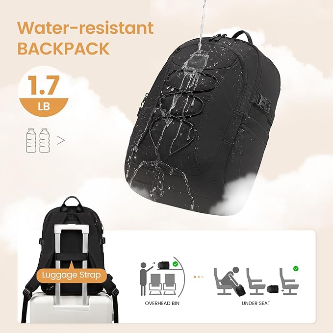 LOVEVOOK Mens Backpack with Giant Tumbler Holder Pocket, 15.6 Inch Everyday - Image 6