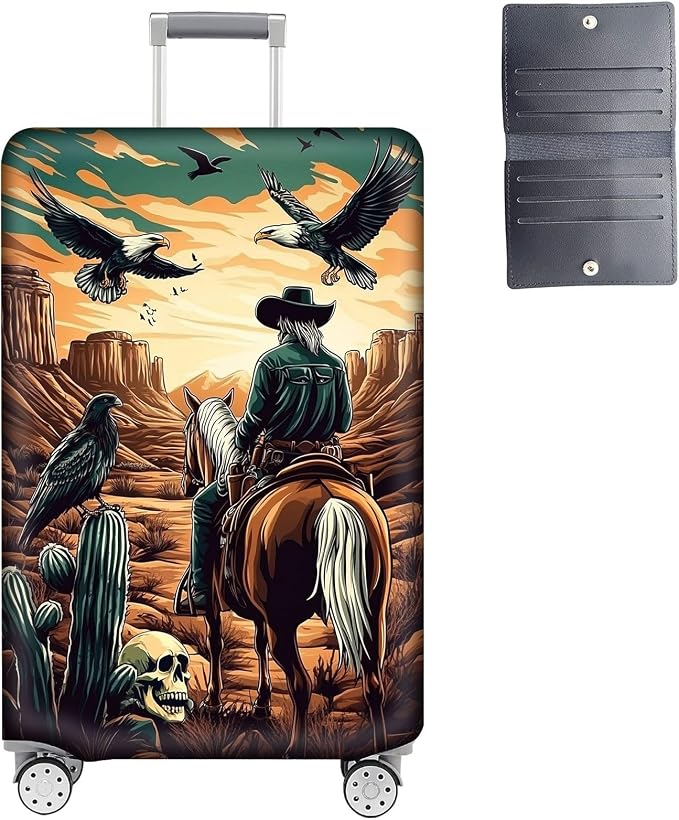 Luggage Cover Protector for 19-20 Inch Suitcases, TSA Approved Elastic Travel by Unknown