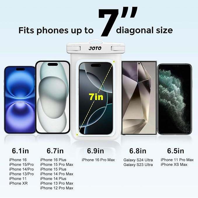 JOTO Up to 7" Universal Waterproof Phone Case - Image 4