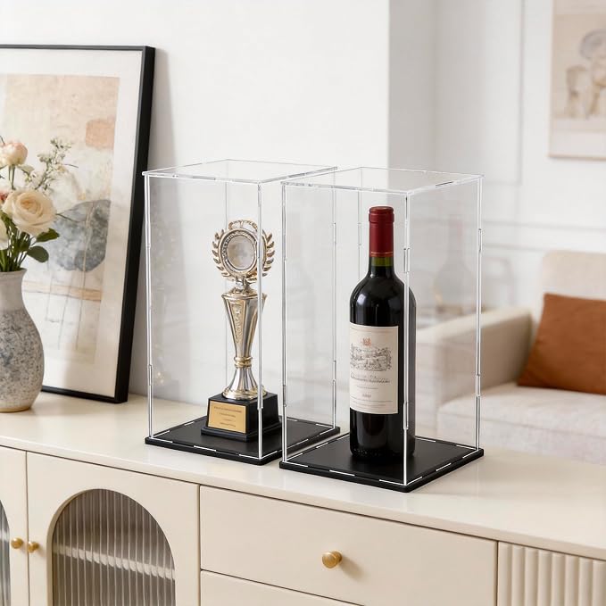 SVENJBB Display Case for Red Vine Bottle, Acrylic Box for Trophy and Toy Figures - Image 4