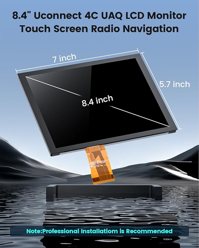 8.4" Uconnect 4C UAQ LCD Monitor Touch Screen Radio Navigation, New OEM - Image 5