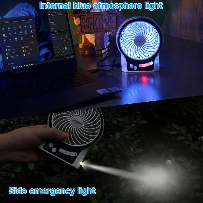 efluky 3-Speed Mini Desk Fan - Image 5