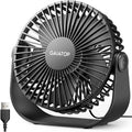 Gaiatop USB Desk Fan, 3 Speeds Strong Airflow, 5.5 Inch Portable 90° Rotate by GAIATOP