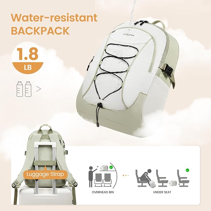 LOVEVOOK Mens Backpack with Giant Tumbler Holder Pocket, 17 Inch Everyday - Image 6