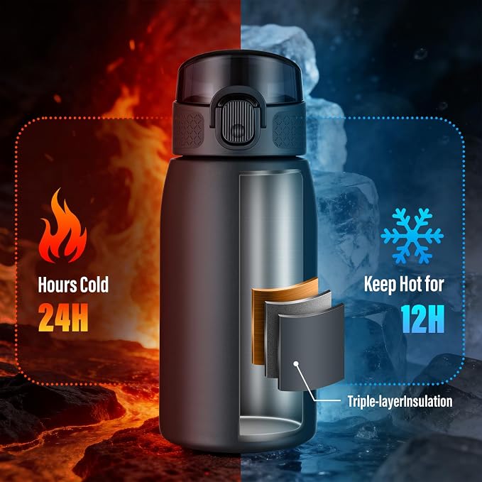 Insulated Water Bottle 12 oz - Image 3