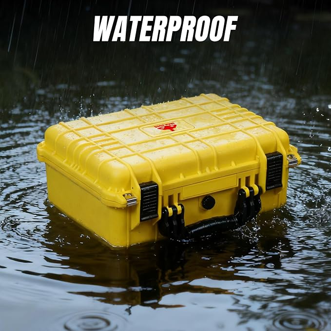 Jack Boss 16x 12.8x 6.8 Inch Hard Case, Portable Weather Waterproof Protective - Image 4