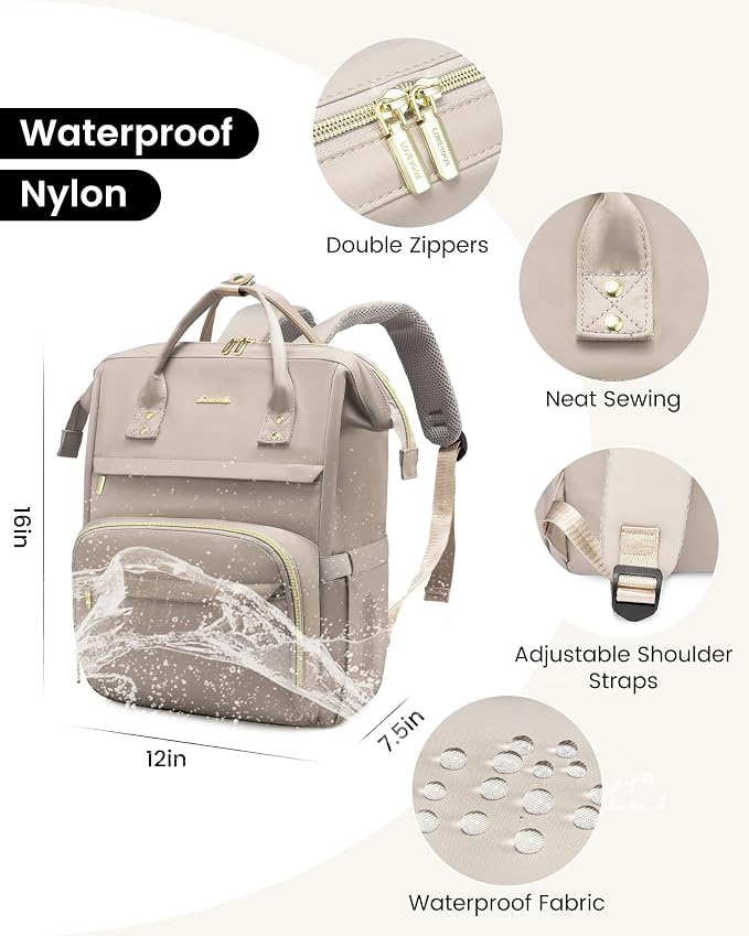 LOVEVOOK College Laptop Backpack, 15.6 Inch Travel Backpack - Image 4