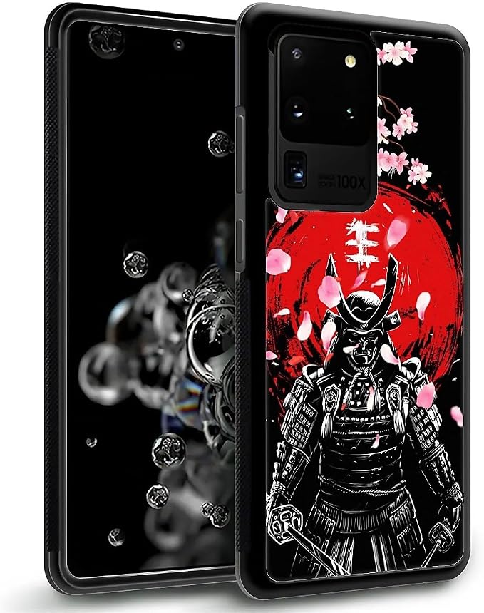 for Samsung Galaxy S20 Ultra Case, Sakura Japanese Samurai Pattern Graphic - Image 2