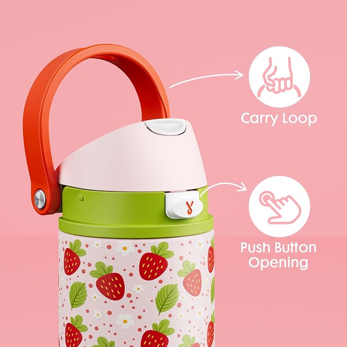 18 oz Insulated Water Bottle for Kids: Meoky Stainless Steel Water Bottle - Image 6