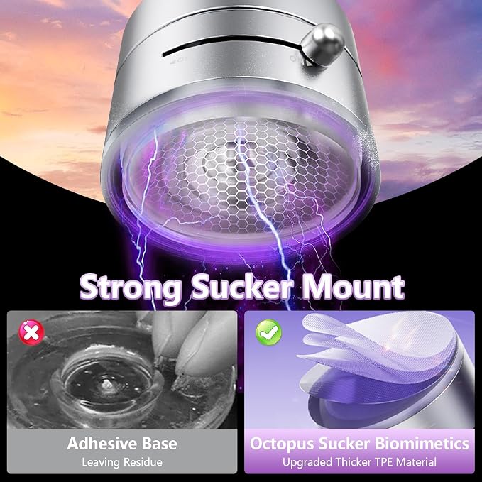 Vacuum Magnetic Phone Holder, Foldable Magnetic Suction Phone Mount, 360° - Image 4