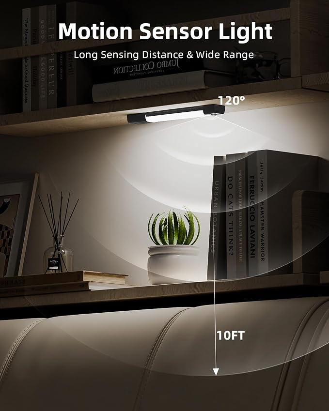 EZVALO Under Cabinet Lighting, Wireless Closet Lights, 50 LED Rechargeable - Image 2